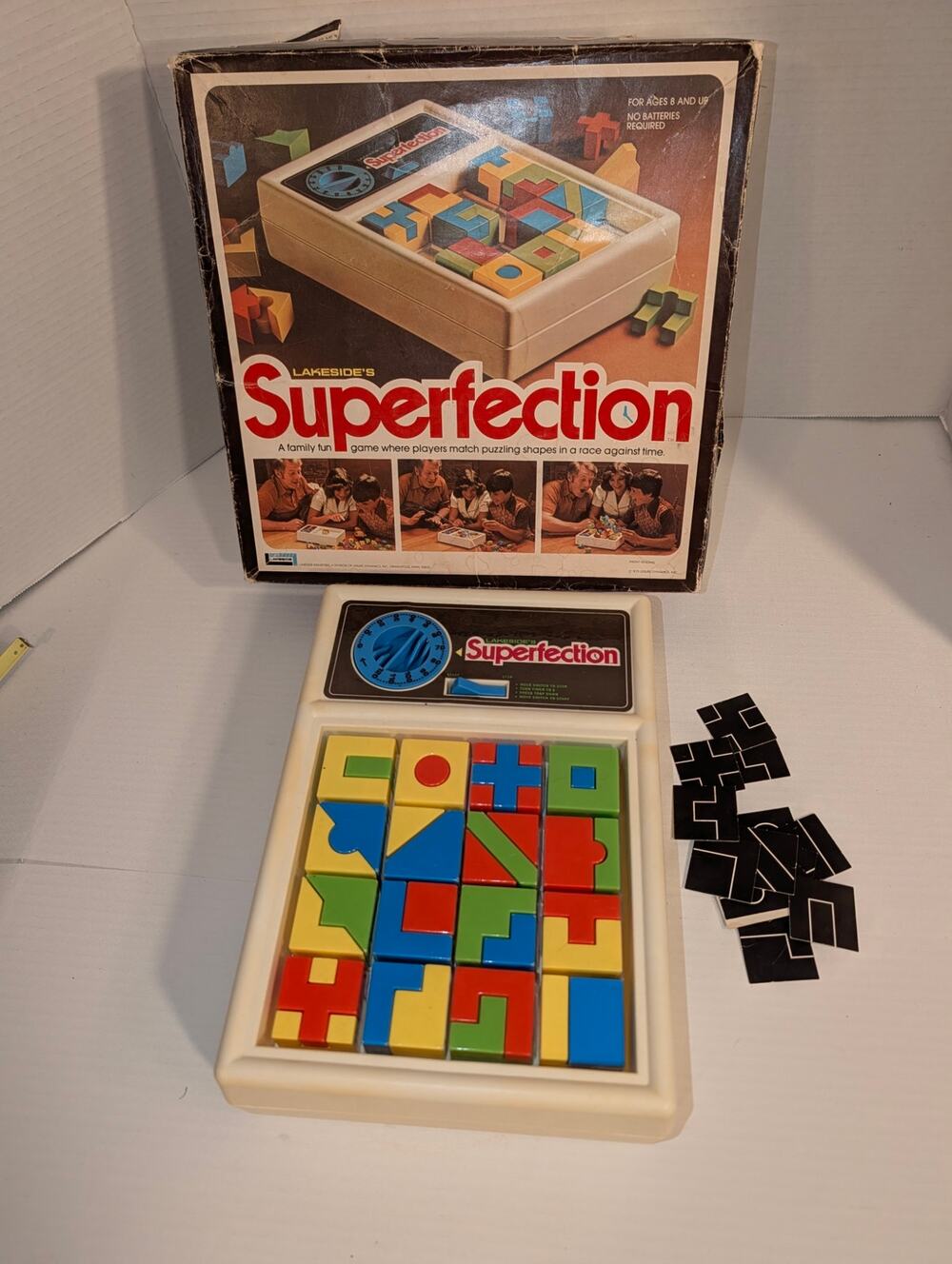 Vintage Lakeside Superfection Puzzle Game Complete 1978 RETRO Family Game-WORKS!